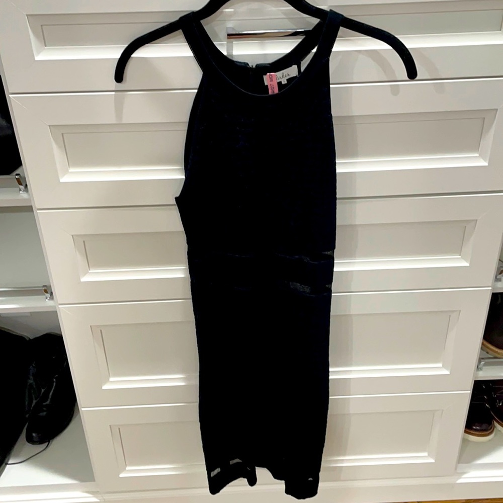 Black mini dress
